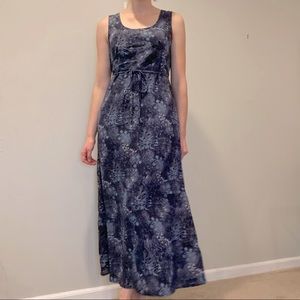 All that Jazz Vintage Made in USA 90s Floral Maxi Dress Tie Waist